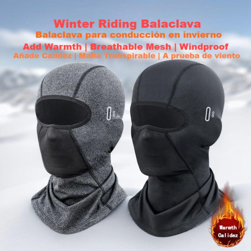 Winter Outdoor Motorcycle Face Mask, Windproof Thermal Neck Warmer, Fleece Lined Ski Mask for Cold Weather Riding