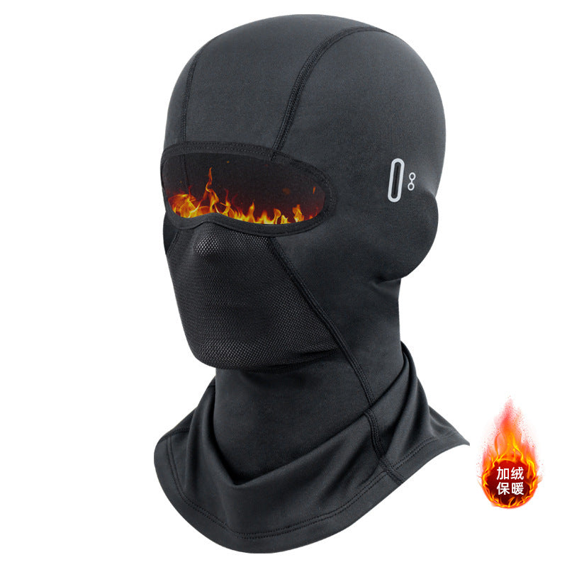 Winter Outdoor Motorcycle Face Mask, Windproof Thermal Neck Warmer, Fleece Lined Ski Mask for Cold Weather Riding